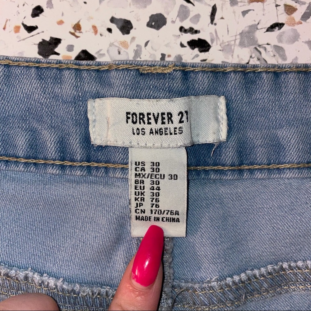 High Rise Jean Shorts - Picture 3 of 3